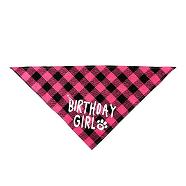 Pet Party Decoration Set Dog Birthday Triangle Scarf Hat Bow Tie Dog Birthday Decoration SuppliesDog Supplies  для собак Cat